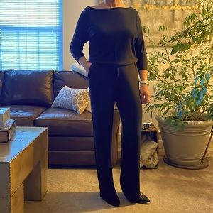 Full length black romper